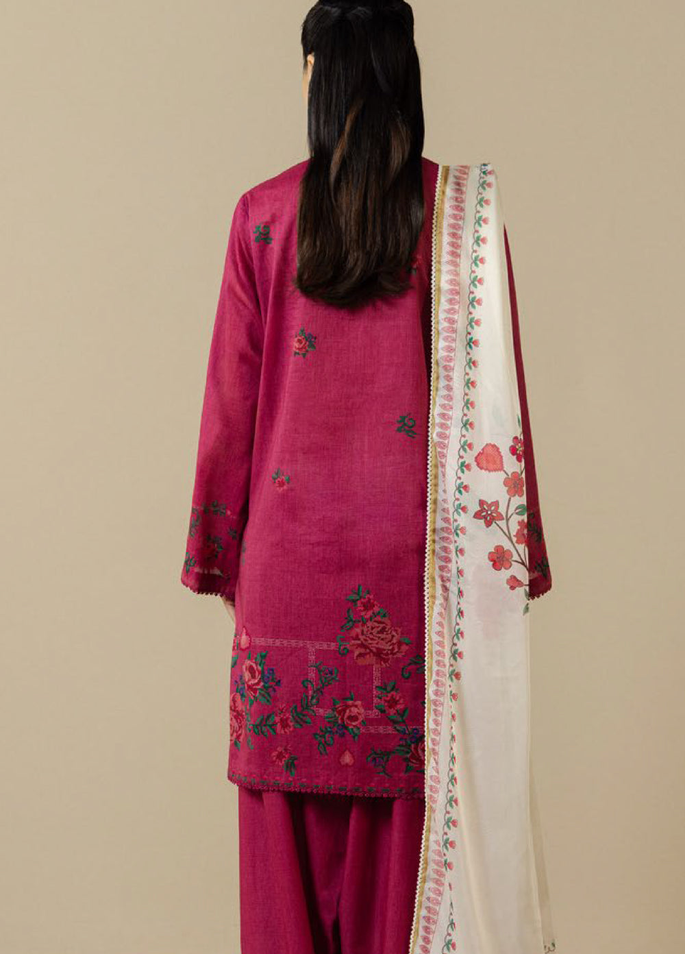Coco by Zara Shahjahan Unstitched Printed Lawn 3 Piece Suit CZS26UPL ISMERIA-8A - Summer Collection