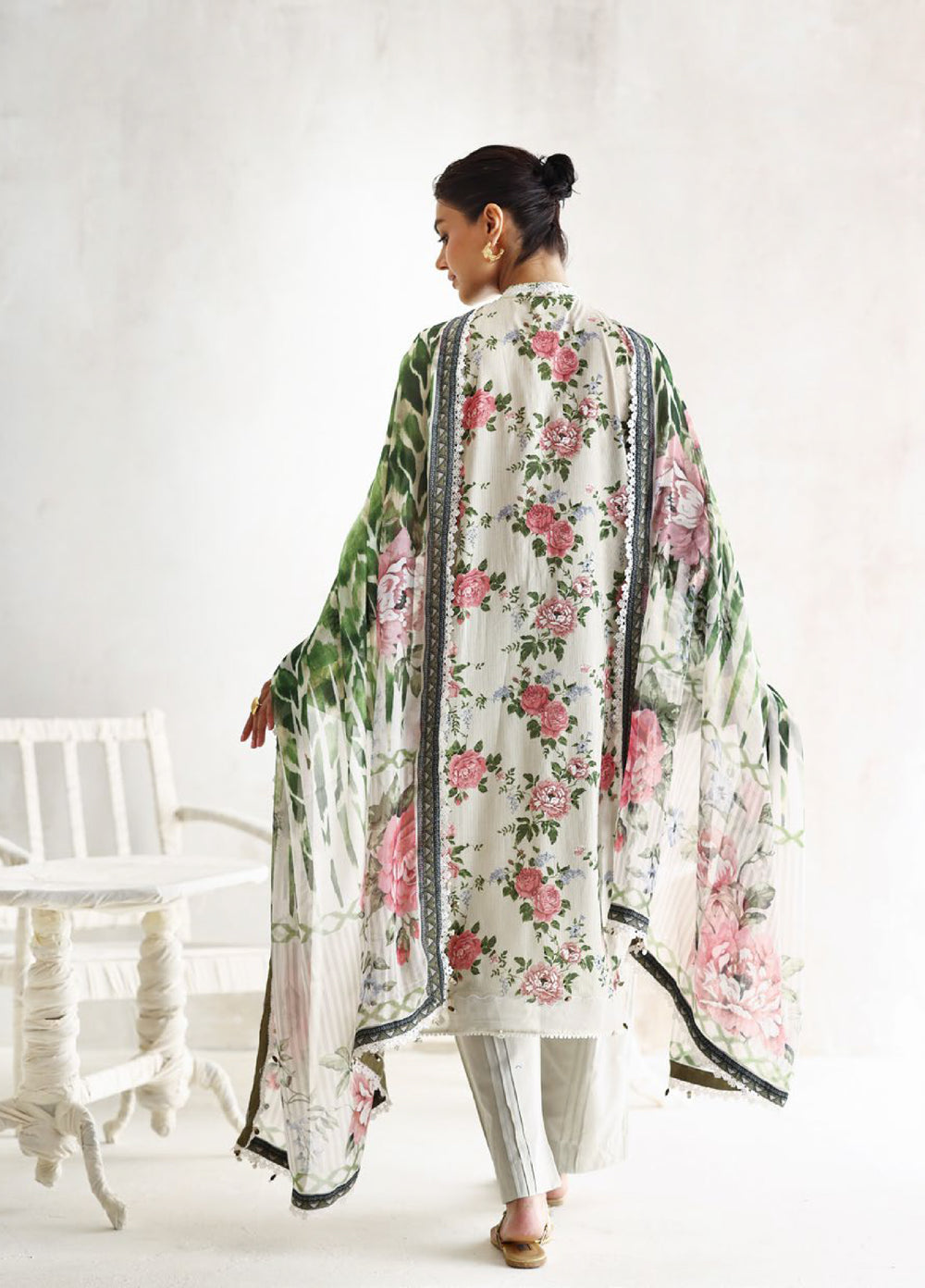 The Luxe by Gul Ahmed Unstitched Embroidered Lawn 3 Piece Suit GA26ULL ÉMERAUDE Orchidée BM 62036 - Casual Collection