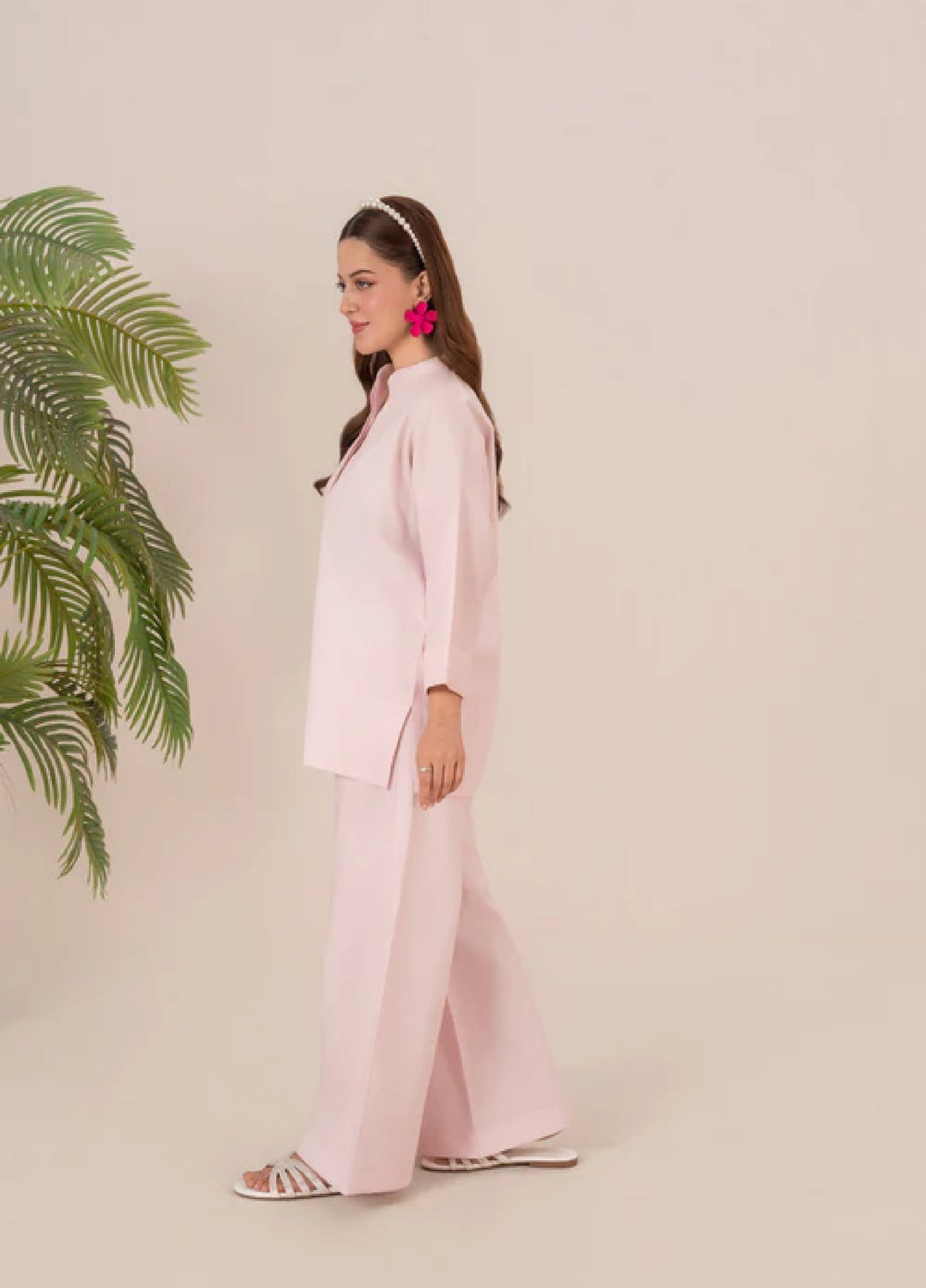 The Basic by Chandan Nagri Women Pret Co Ord Set Lawn Solids 2 Piece Kivo - Summer Collection