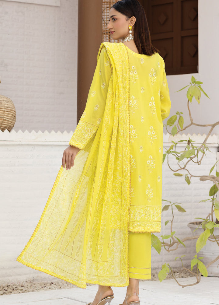 Regalia Textiles Premium Printed Gold Paste Unstitched Lawn 3 Piece Suit RG26UPG D-4 - Summer Collection