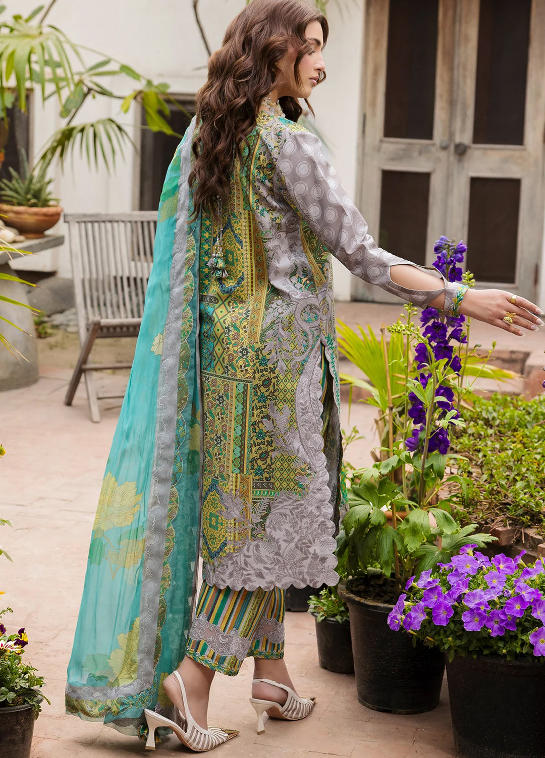 Andaaz by Charizma Unstitched Embroidered Lawn 3 Piece Suit CHR26UAL CAD6-06 - Summer Collection