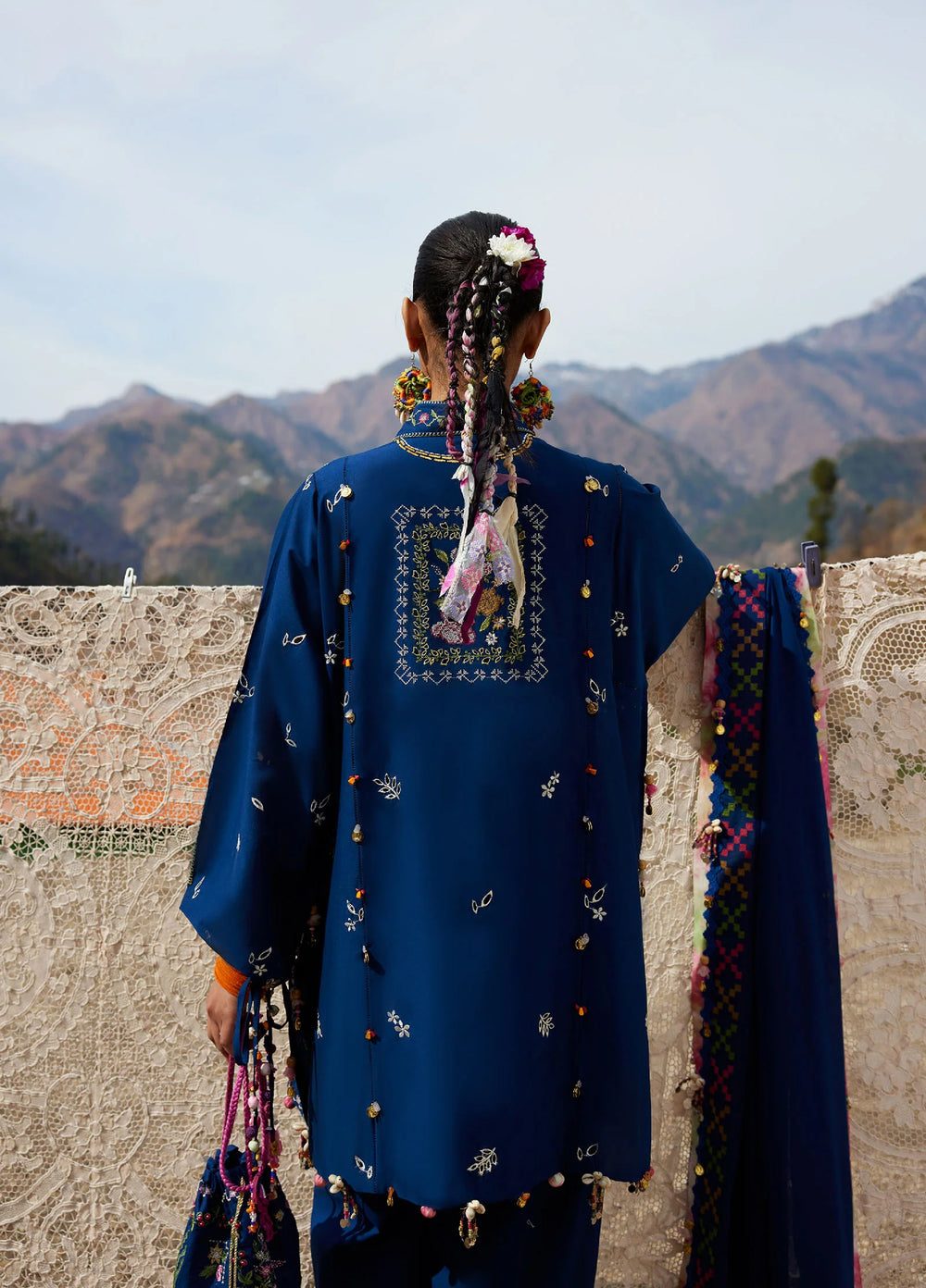 Meili by Zaha Unstitched Embroidered Lawn 3 Piece Suit ZK26UML ZL26-08A - Festive Collection