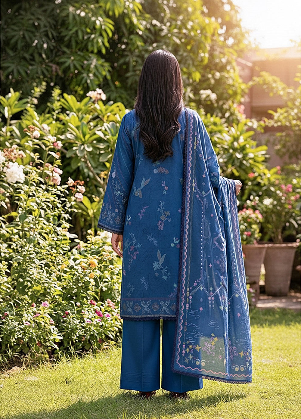Zync by Florent Unstitched Printed Lawn 3 Piece Suit FL26UZPL FZ-03 - Summer Collection