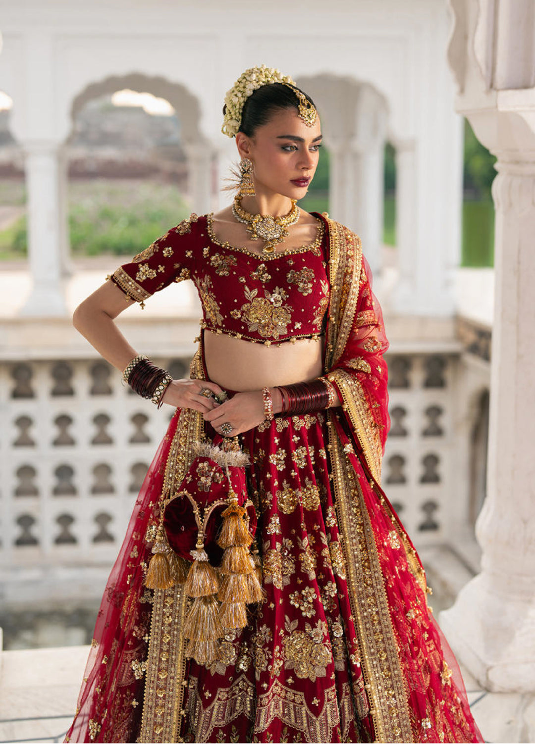 Zarlish Makhfi by Mohsin Naveed Ranjha Unstitched Embroidered Organza Suits 3 Piece MNR25ZM Bia Jaan - Festive Collection