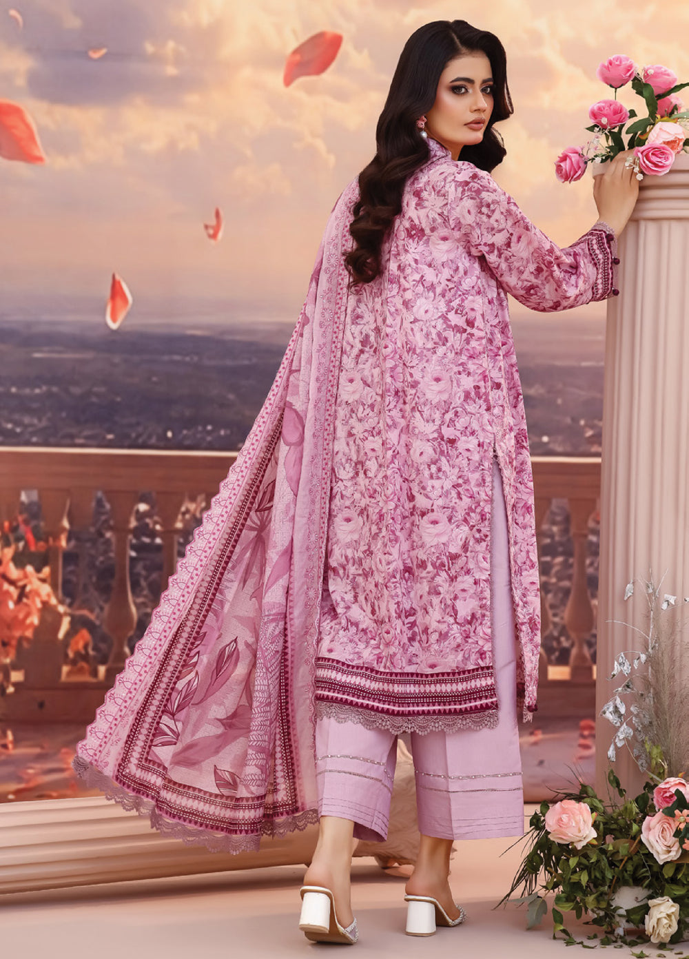 Salina by Regalia Textile Unstitched Cutwork Embroidered Lawn 3 Piece Suit RG26USCL D-7 - Summer Collection