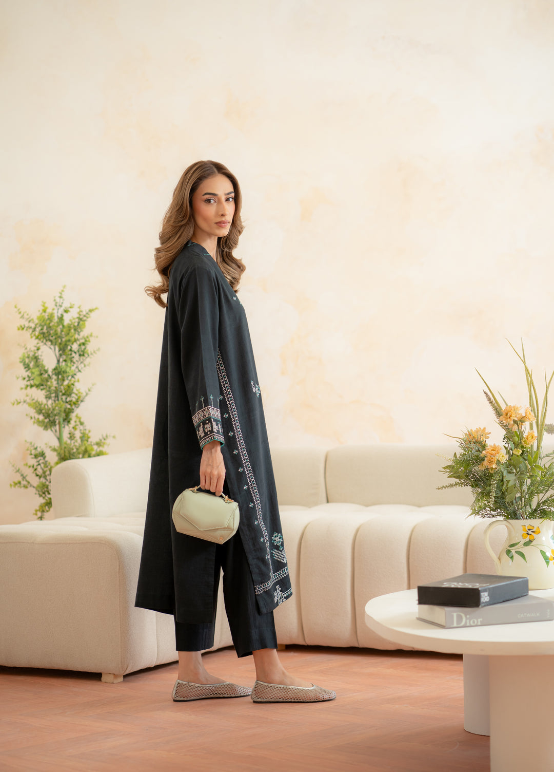 Pret Essentials by Sahar Pret Embroidered Dobby Jacquard 2 Piece SSED-ZH-V2-08 - Winter Collection