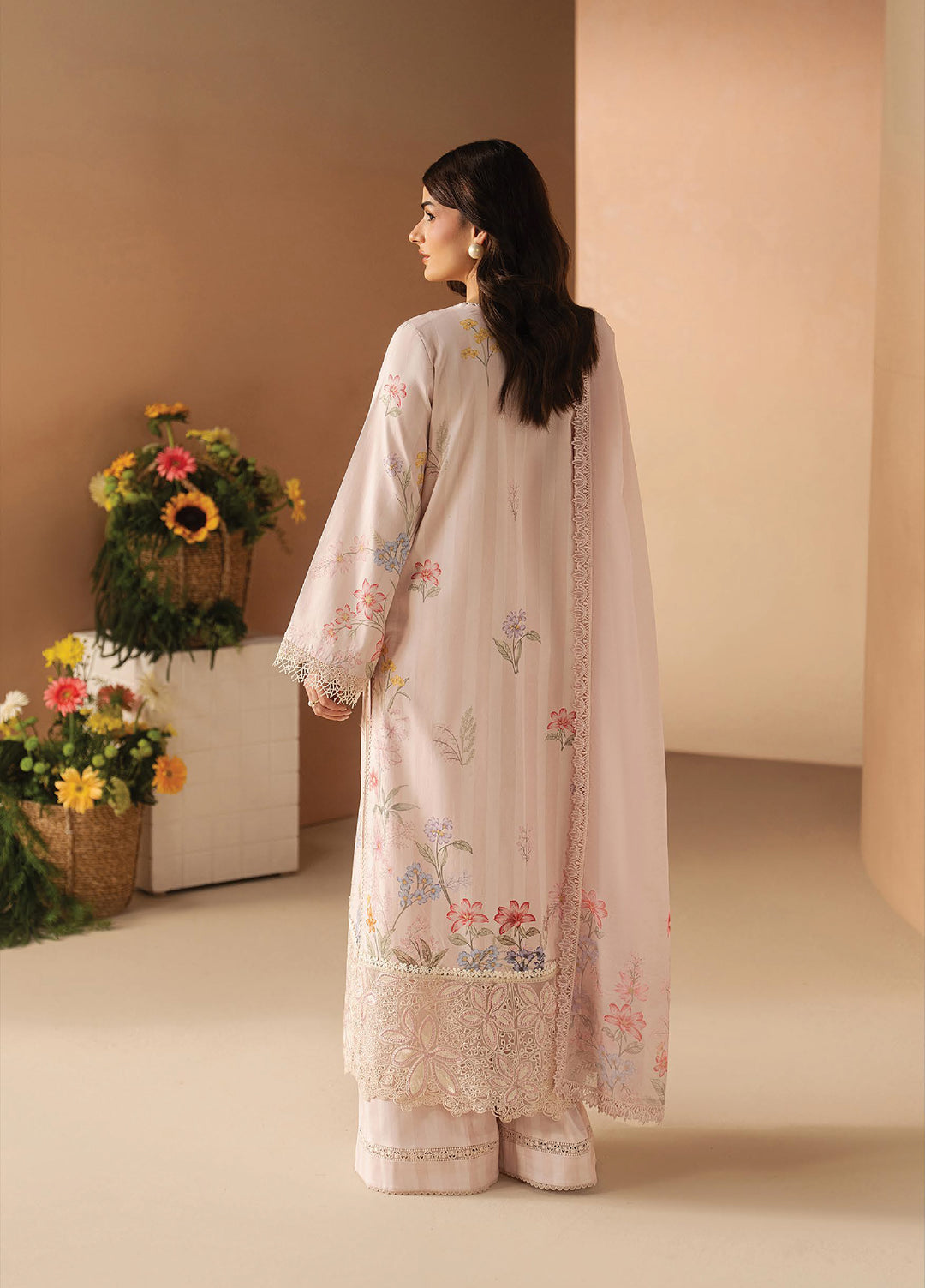 Haze A Prints by Afrozeh Unstitched Printed Lawn 3 Piece Suit AF26UAP Hazelen Blush FWU-103 - Summer Collection
