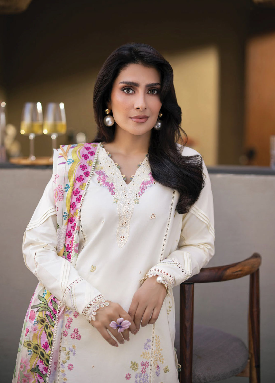 Afsanah by Seran Unstitched Embroidered Lawn 3 Piece Suit SN26UAL D-4 Alyna - Summer Collection