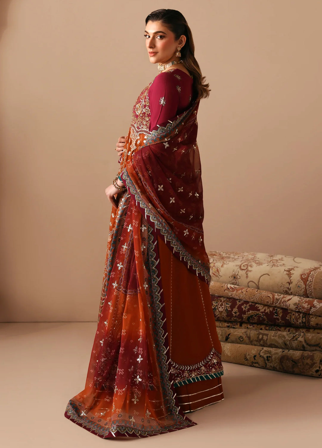 Xenia Formals Unstitched Embroidered Chiffon 3 Piece Suit XF26UF 03-IBTIHAL - Festive Collection