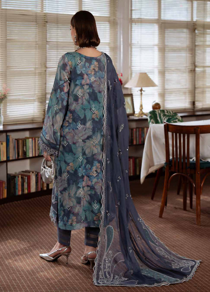 Maya by Nureh Unstitched Embroidered Swiss Lawn 3 Pcs Suit NU26UM NS-162 - Summer Collection