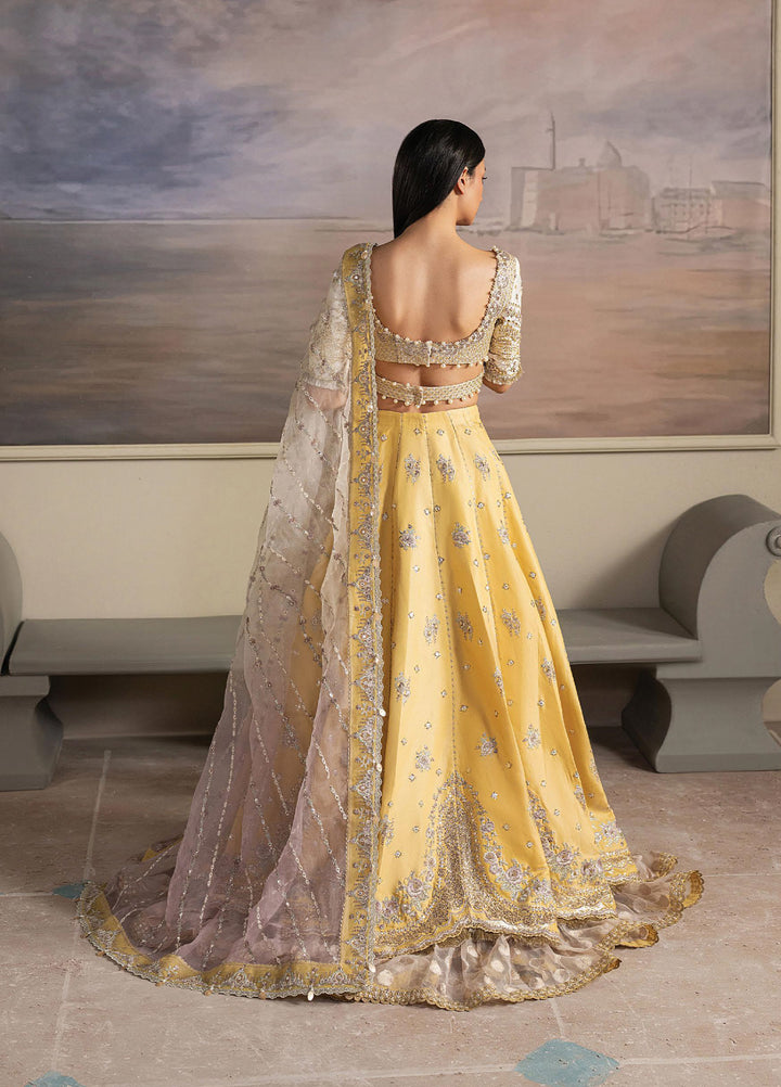 Solaris by Ayzel Unstitched Formals Silk Suits 3 Piece AAF25SW Soleya - Wedding Collection