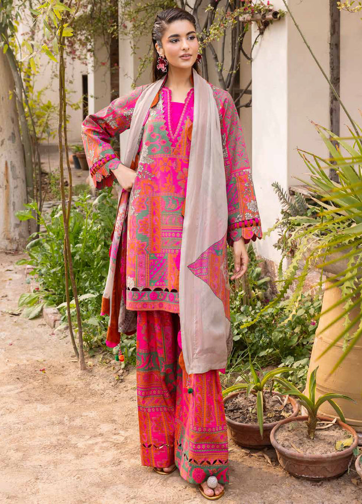 C Prints by Charizma Unstitched Printed Lawn 3 Piece Suit CHR26UCP CP6-02 - Summer Collection