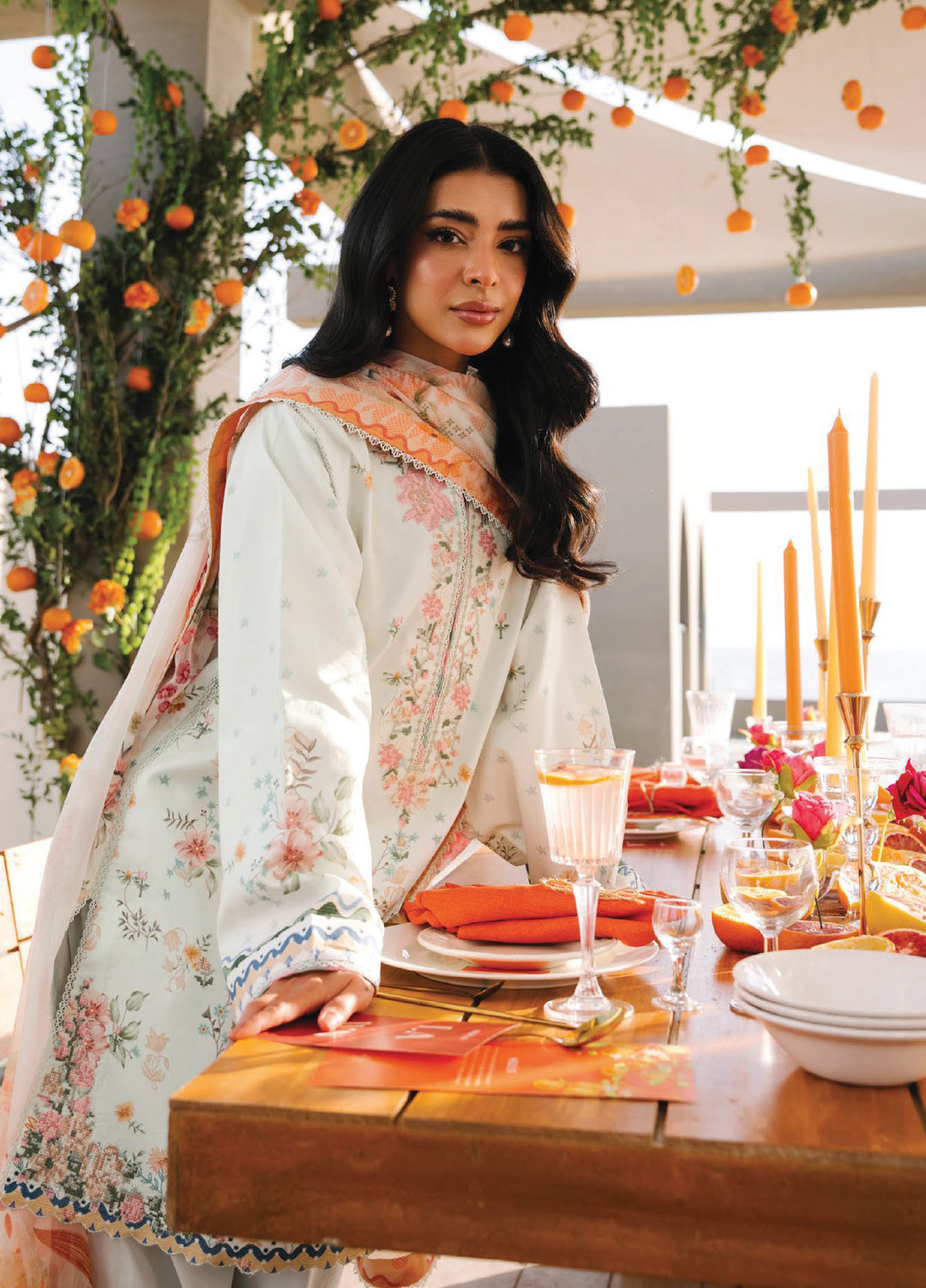 Afsanah by Seran Unstitched Embroidered Lawn 3 Piece Suit SN26UAL D-13 Ira - Summer Collection