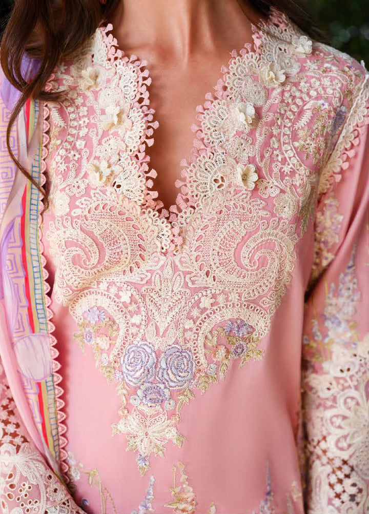 AMoi by Mushq Unstitched Embroidered Luxury Lawn 3 Piece Suit MU26AHL D-1 Silent Vows - Summer Collection