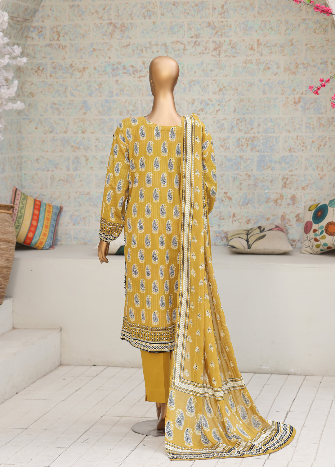 Nayab by HZ Textiles Unstitched Printed Cotton Lawn 3 Piece Suit HZ28UN NPC-06 - Casual Collection