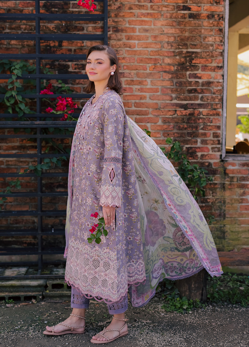 Shezlin by Aabyaan Unstitched Embroidered Chikankari 3 Piece Suit ABY26UCS RAAHEEN - Eid Collection