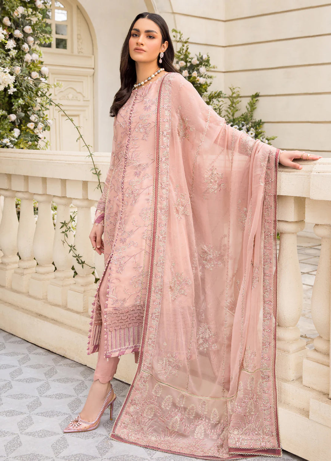 Xenia Formal Unstitched Luxury Chiffon Suits 3 Piece XE25FL Faryal - Formals Collection