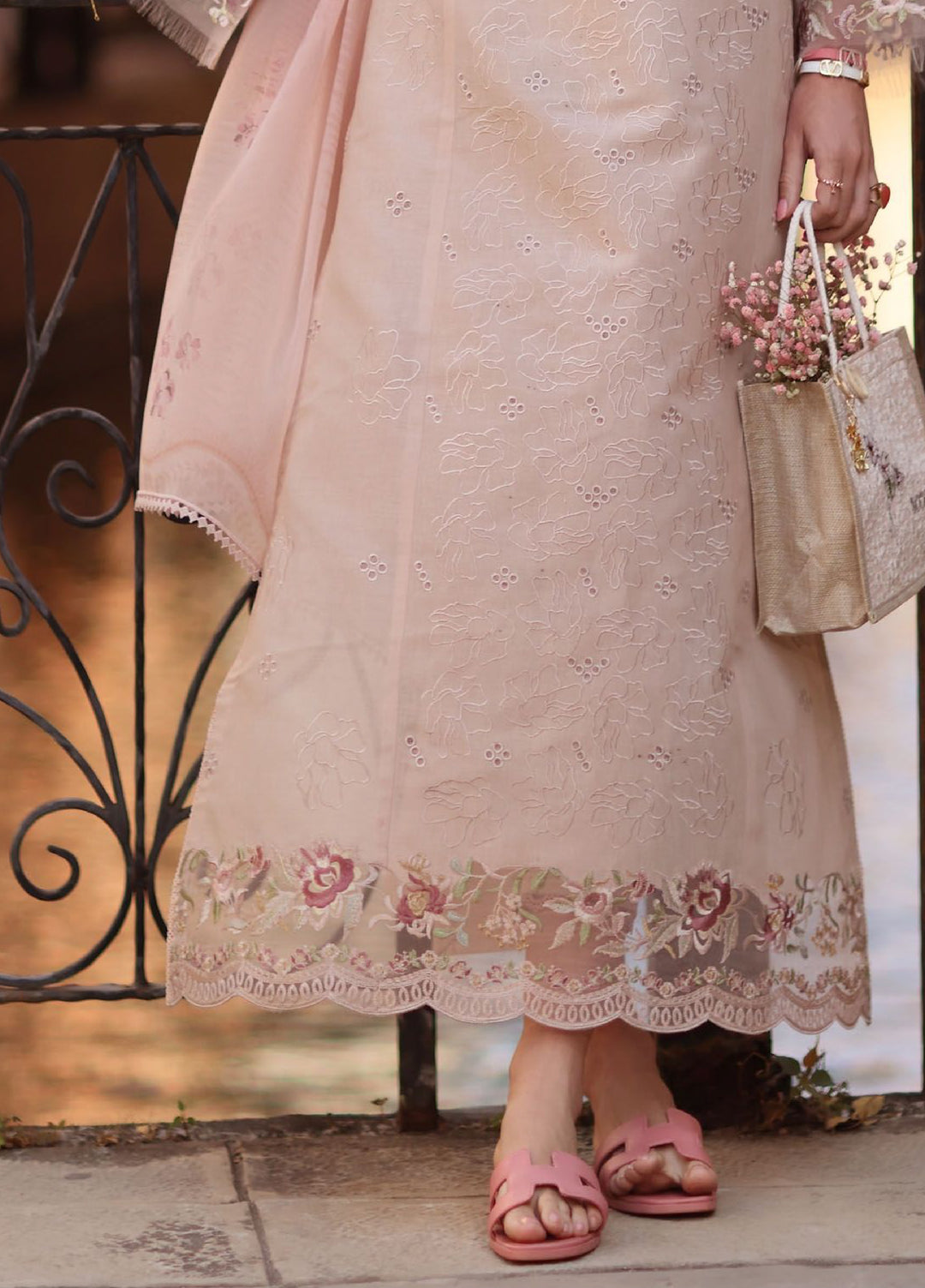 Noor by Saadia Asad Unstitched Embroidered Lawn 3 Piece Suit SA26UNE D-06B - Eid Collection