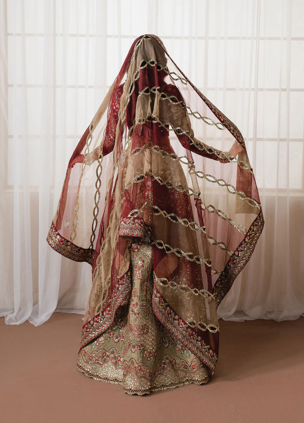 Qurbat by Ayzel Unstitched Embroidered Silk 3 Piece Suit AAF26UQ D-5 Mulaaqat - Festive Collection