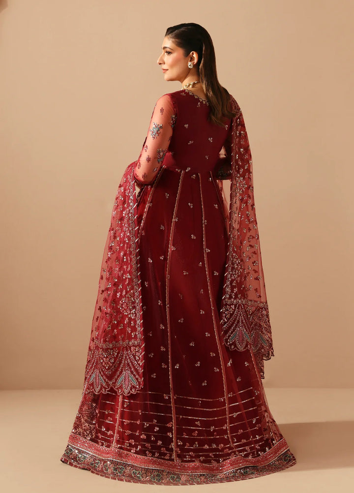 Xenia Formals Unstitched Embroidered Net 3 Piece Suit XF26UF D-8 DUREZA - Festive Collection