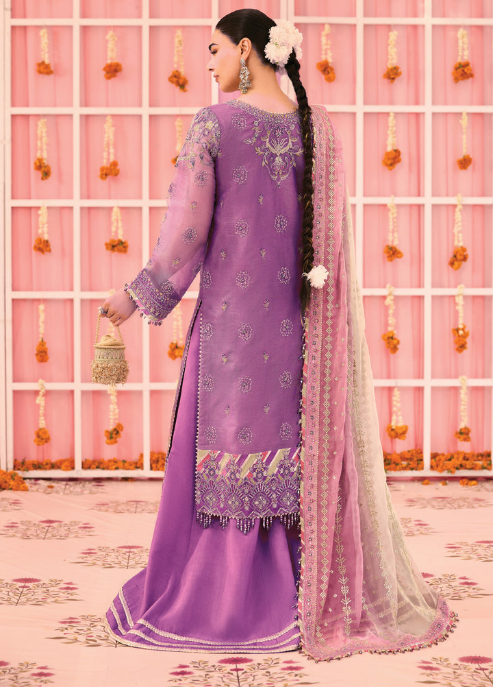 Shehnai by Alizeh Fashion Unstitched Embroidered Zari Net Suits 3 Piece AFB25SF Zari - Festive Collection