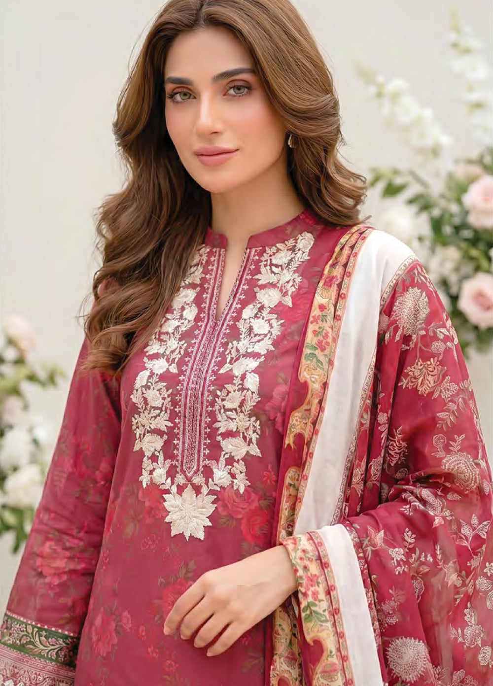 Essentials by Lakhany Unstitched Printed Lawn 3 Piece Suit LSM26UEL LG-MM-1031 - Summer Collection