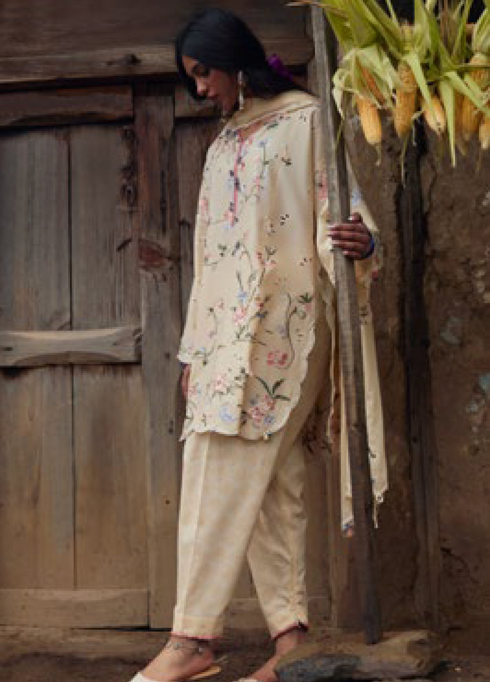 Meili by Zaha Unstitched Embroidered Lawn 3 Piece Suit ZK26UML ZL26-04B - Festive Collection