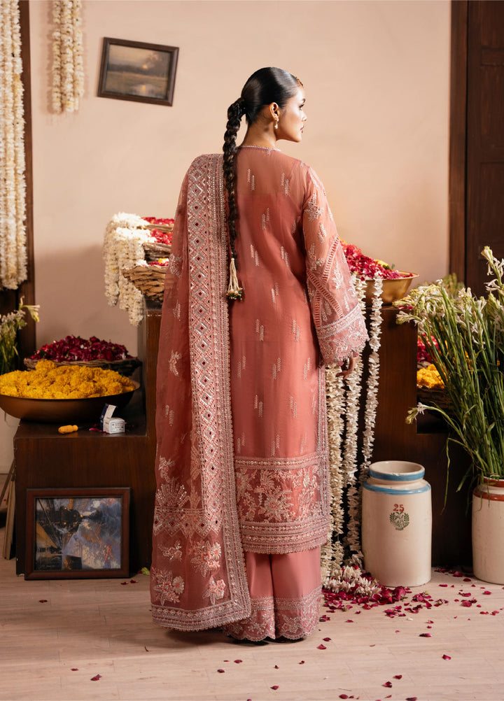 Push Pawan by Zarizaa Unstitched Embroidered Organza 3 Piece Suit ZZ26UPP D-2P Titli - Wedding Collection