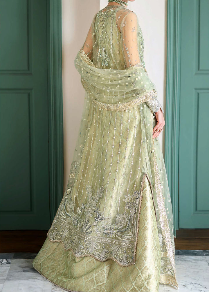 The Muse by Mushq Unstitched Net Embroidered Suits 3 Piece MU26TM Lenora - Wedding Collection