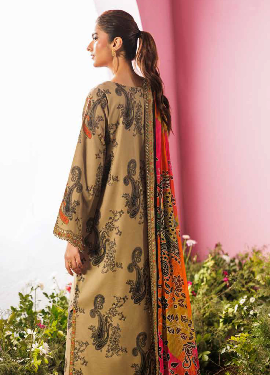 Rang e Bahar by Charizma Unstitched Embroidered Lawn 3 Piece Suit CHR26URB CRB6-07 - Summer Collection