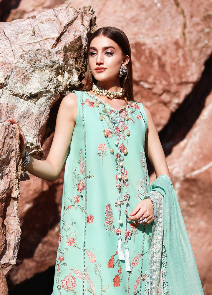 Saira Shakira Unstitched Embroidered Lawn 3 Piece Suit SSR26ULE SS-005B - Eid Collection