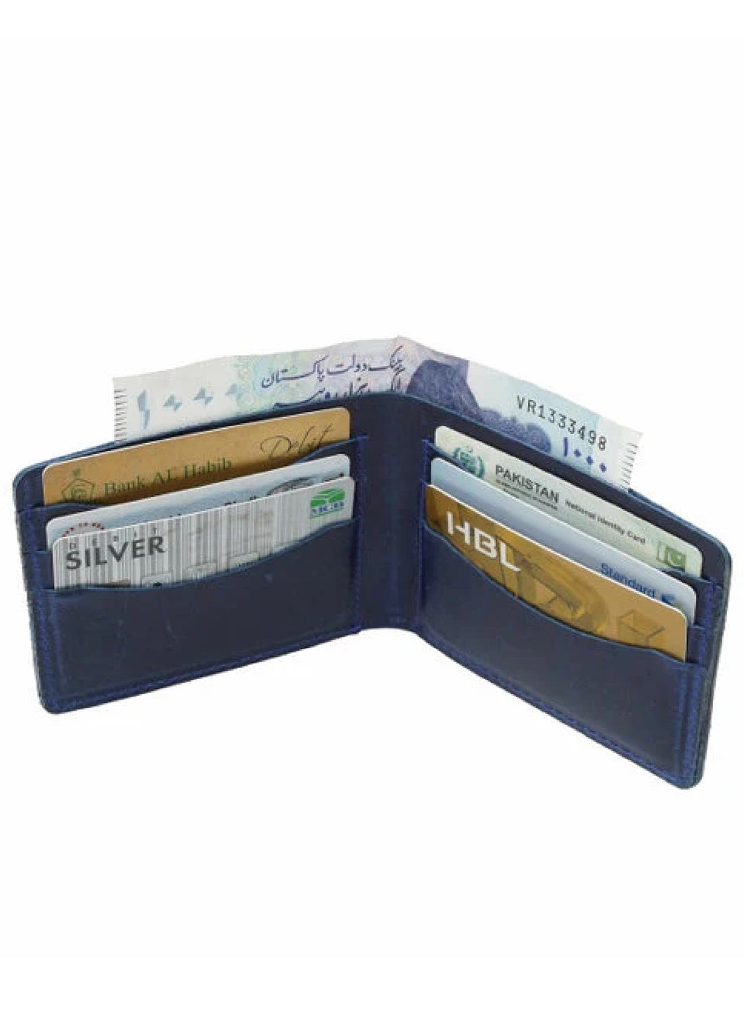 Vintage by Jild Mens Genuine Vintage Leather Wallet-BLUE BERRY S1 - Wallets Collection