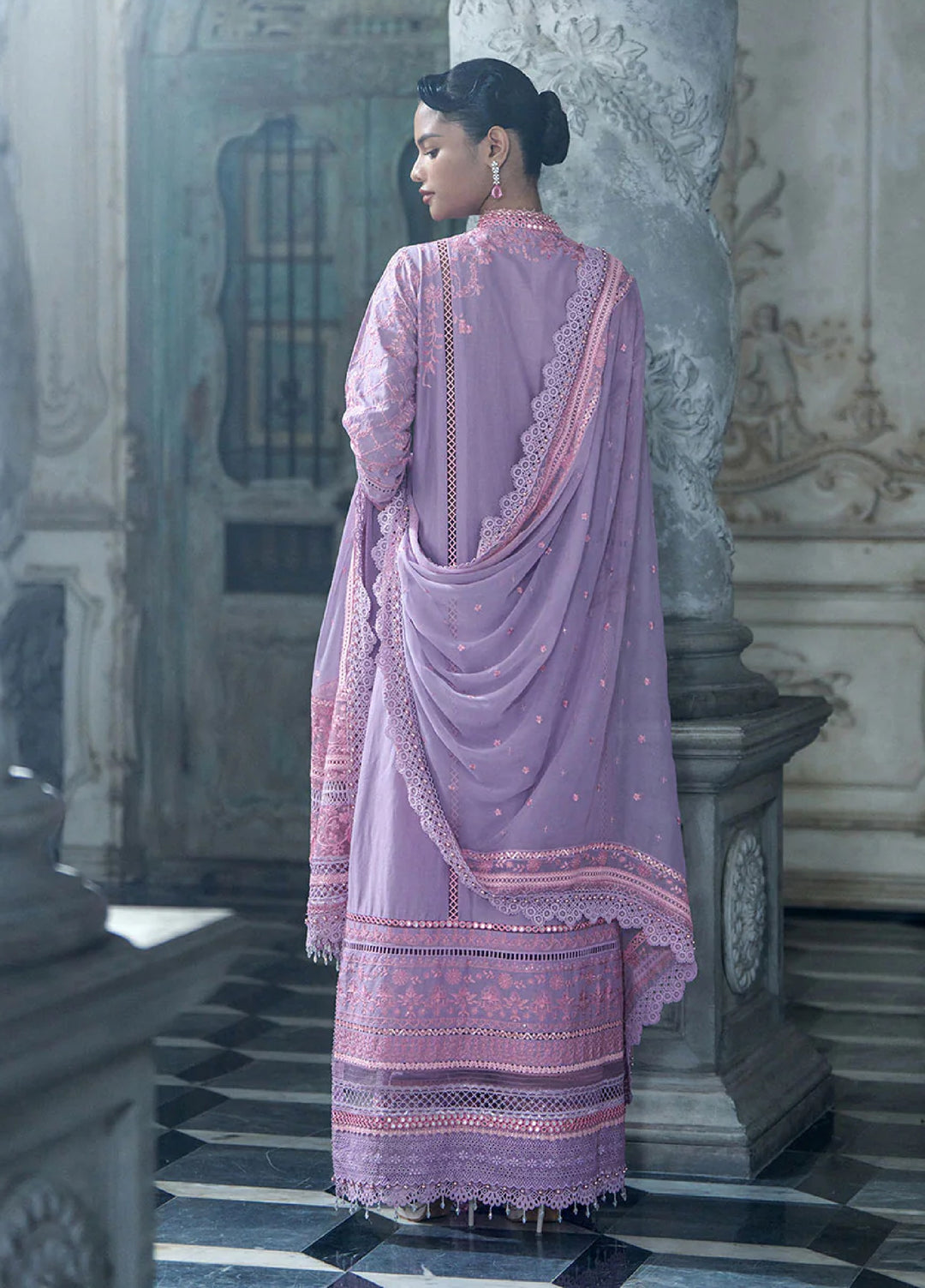 Sobia Nazir Unstitched Embroidered Luxury Lawn 3 Piece Suit SN26ULE D-02 A - Eid Collection