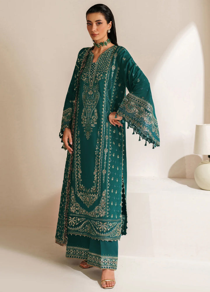 Xenia Formal Unstitched Luxury Raw Silk Suits 3 Piece XE25FL Seriya - Formals Collection