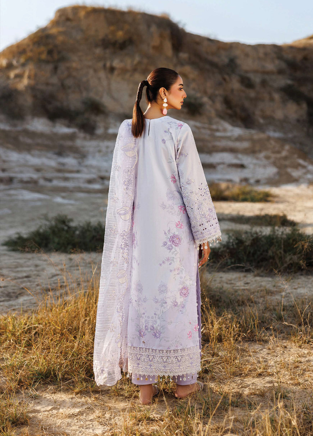 Sunlit Groove by Emaan Adeel Unstitched Embroidered Luxury Lawn 3 Pcs Suit EA26USG SUNLIT SWAY - Summer Collection