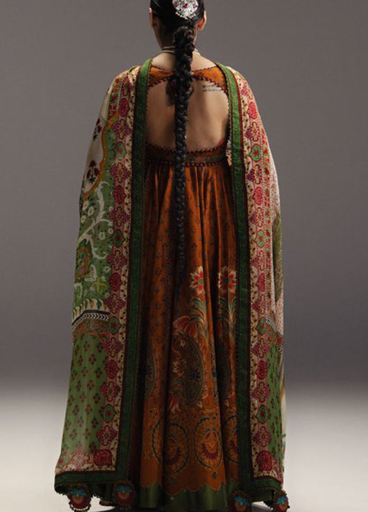 Anarkali by Zara Shahjahan Unstitched Embroidered Lawn 3 Piece Suit ZS26UAL D-09 ZARAFSHAN - Eid Collection