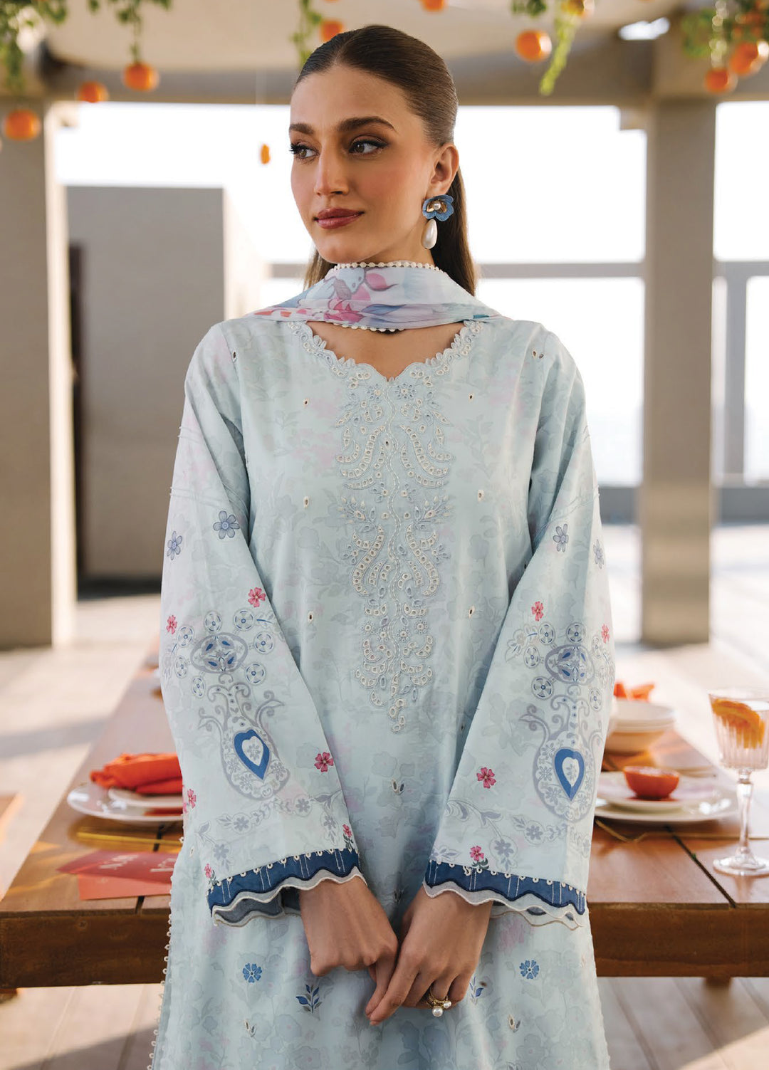 Afsanah by Seran Unstitched Embroidered Lawn 3 Piece Suit SN26UAL D-11 Alara - Summer Collection