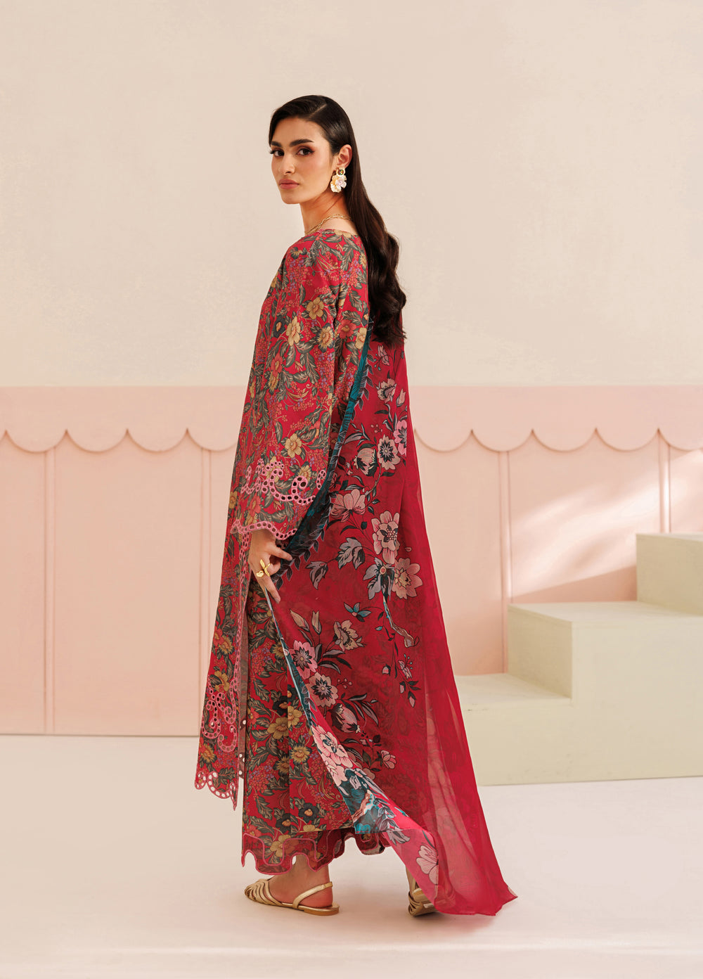 Azzal Unstitched Printed Lawn 3 Piece Suit AZL26UPL AZL-149 - Summer Collection
