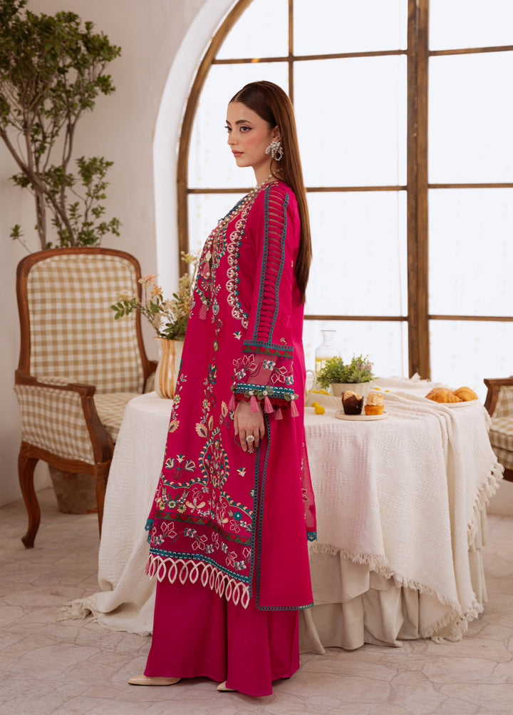 Shanaya by Mahnur Unstitched Lawn Embroidered 3 Piece Suit MN26US SN-07 - Summer Collection