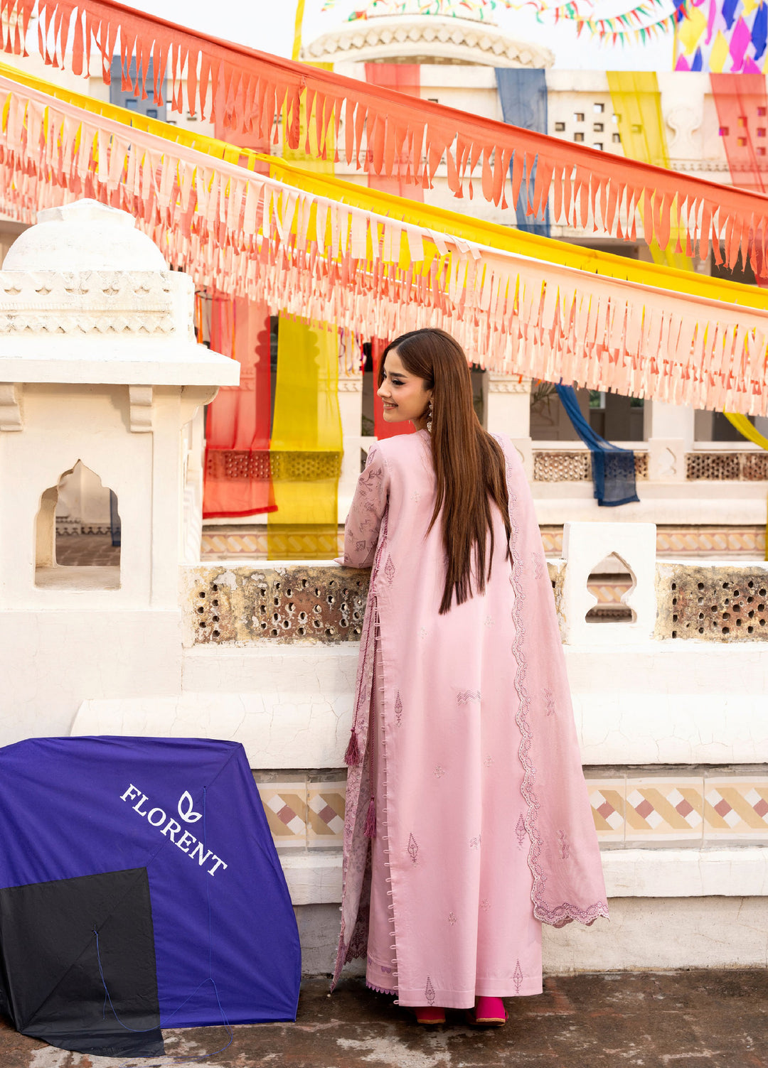 Basant Chikankari by Florent Unstitched Embroidered Luxury Lawn 3 Piece Suit FL26UBC FZ-6A - Summer Collection