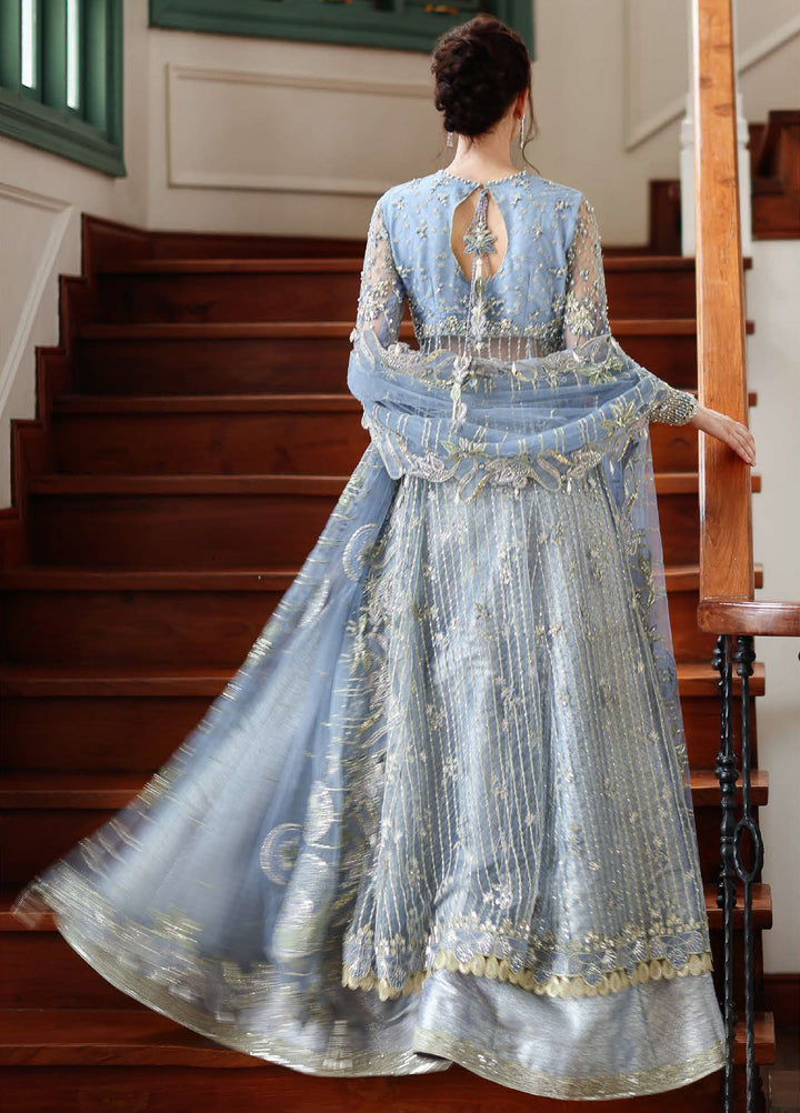 The Muse by Mushq Unstitched Net Embroidered Suits 3 Piece MU26TM Anastassia - Wedding Collection