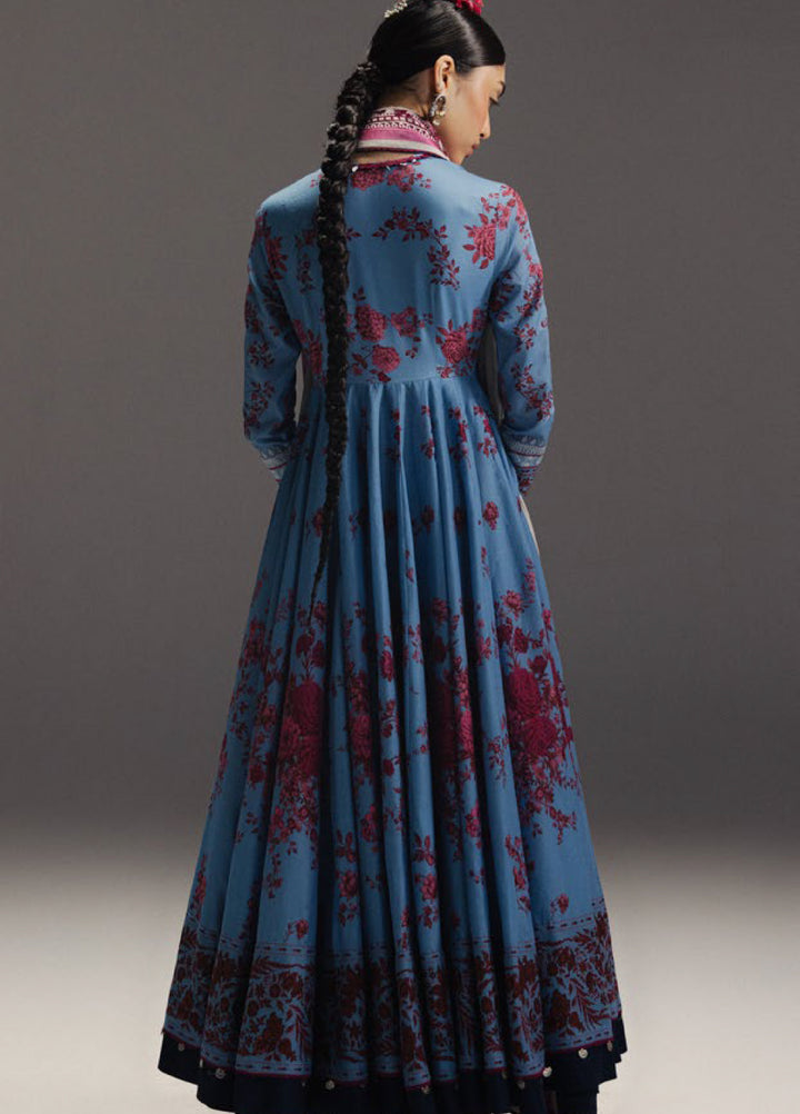 Anarkali by Zara Shahjahan Unstitched Embroidered Lawn 3 Piece Suit ZS26UAL D-02 FALAK ARA - Eid Collection