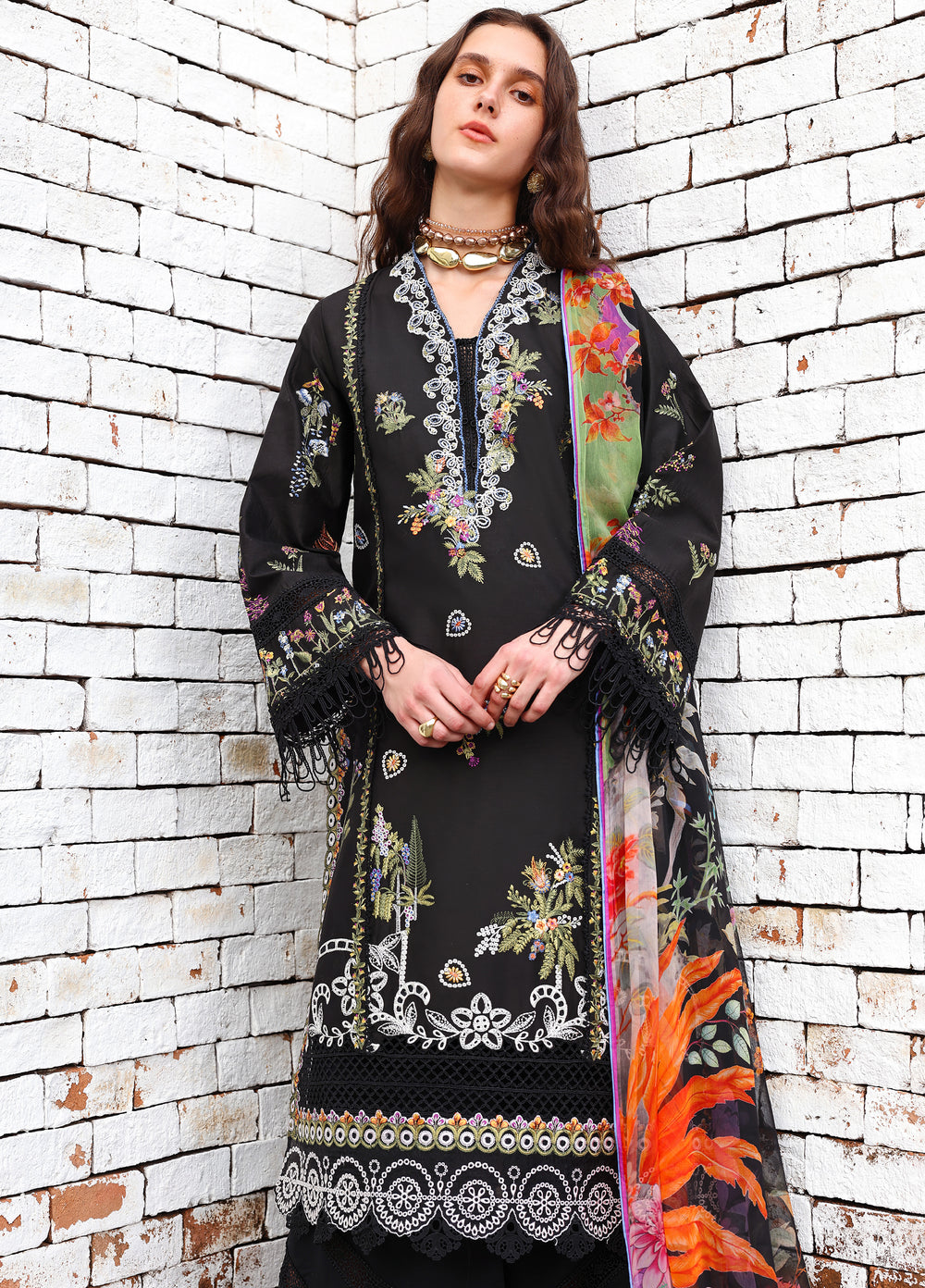 Belle Saison by Esmel Unstitched Embroidered Lawn 3 Piece Suit EML26ULB Elvire EUNSS260212 - Festive Collection