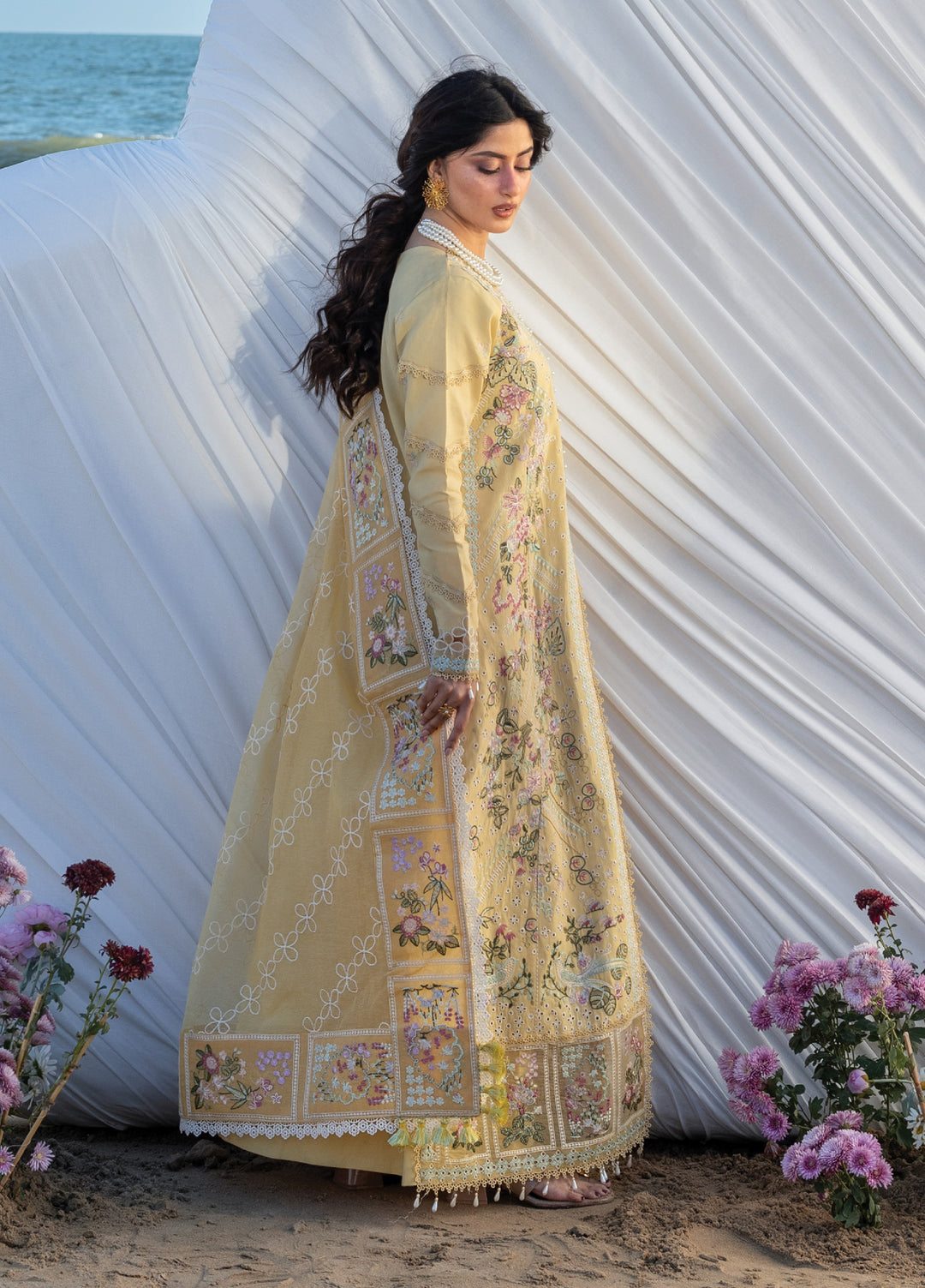 Sirene by Mahnur Unstitched Embroidered Lawn 3 Piece Suit MN26USL S-02 - Summer Collection