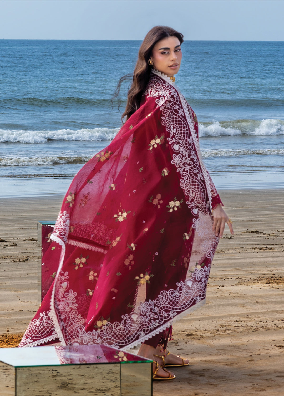 Sirene by Mahnur Unstitched Embroidered Lawn 3 Piece Suit MN26USL S-11 - Summer Collection