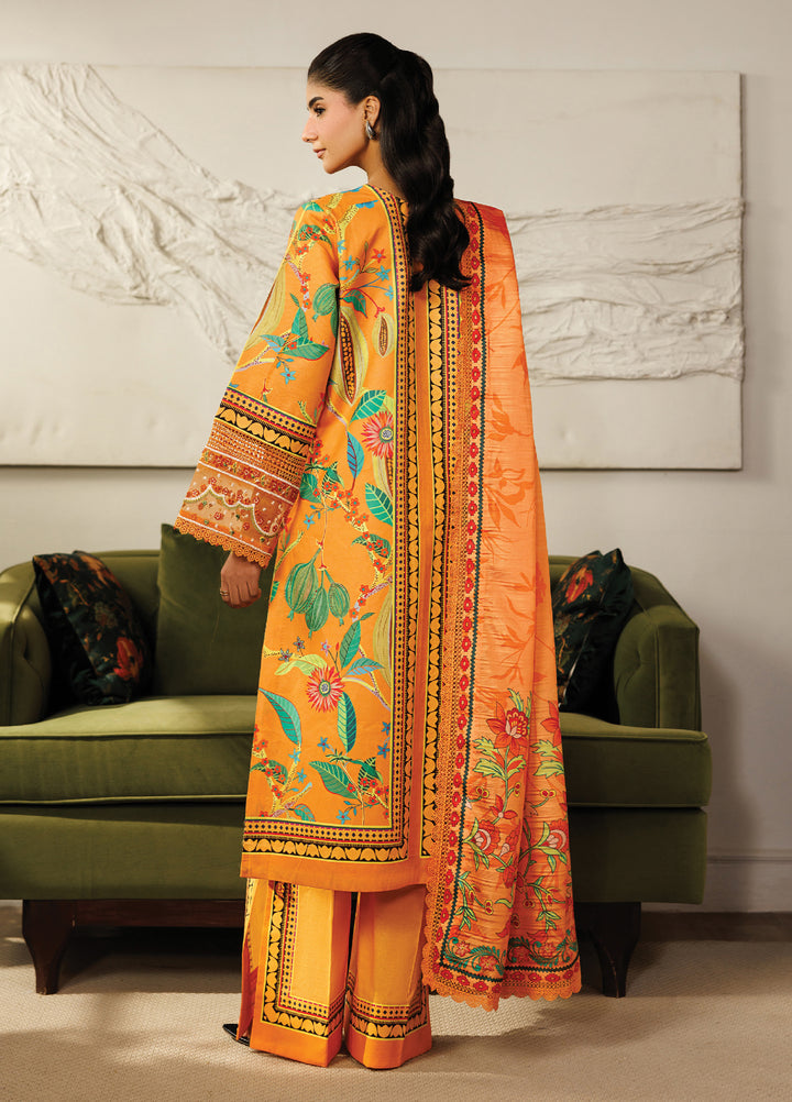 Leila by Mahnur Unstitched Embroidered Lawn 3 Piece Suit MN26ULL L-11 - Summer Collection