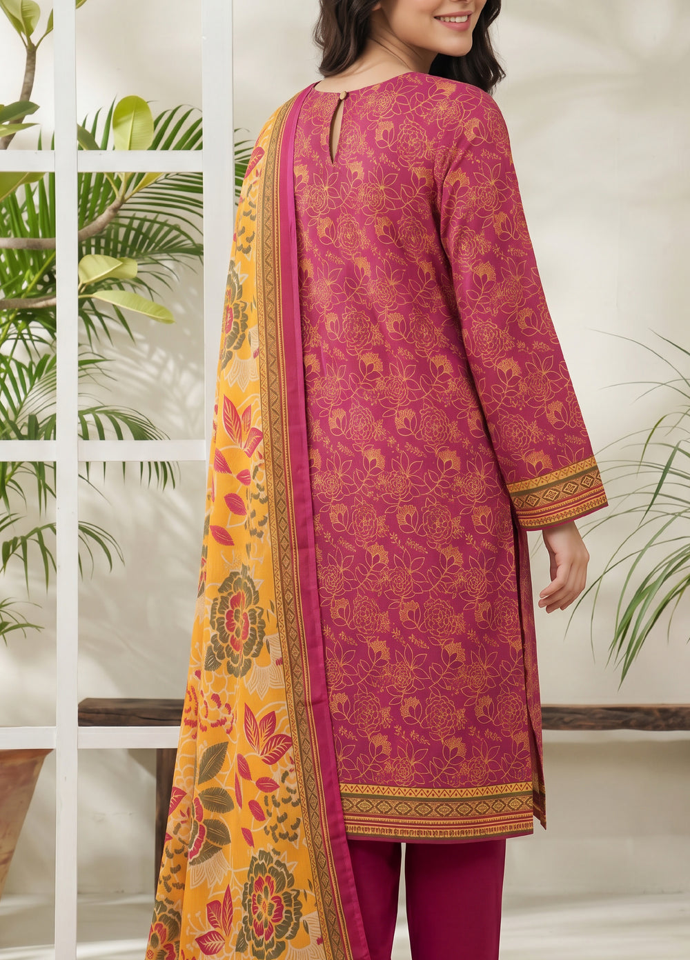 Daman by VS Textiles Unstitched Printed Lawn 3 Piece Suit VS26UDL D-05 845 - Casual Collection