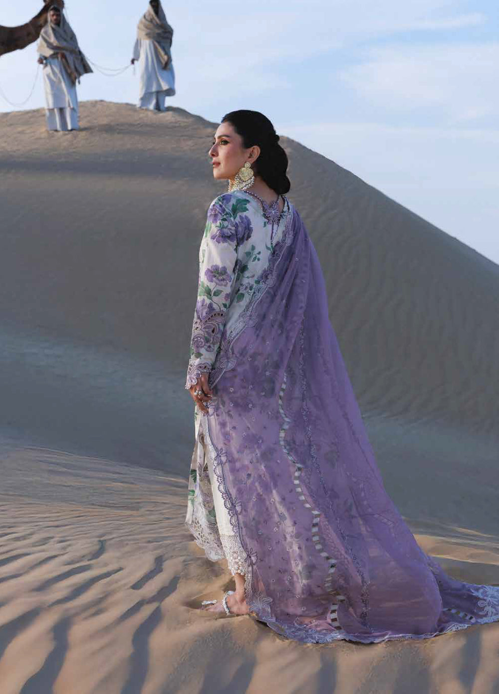 Aman by Nureh Unstitched Embroidered Luxury Lawn 3 Piece Suit NU26UA NE-231 - Festive Collection