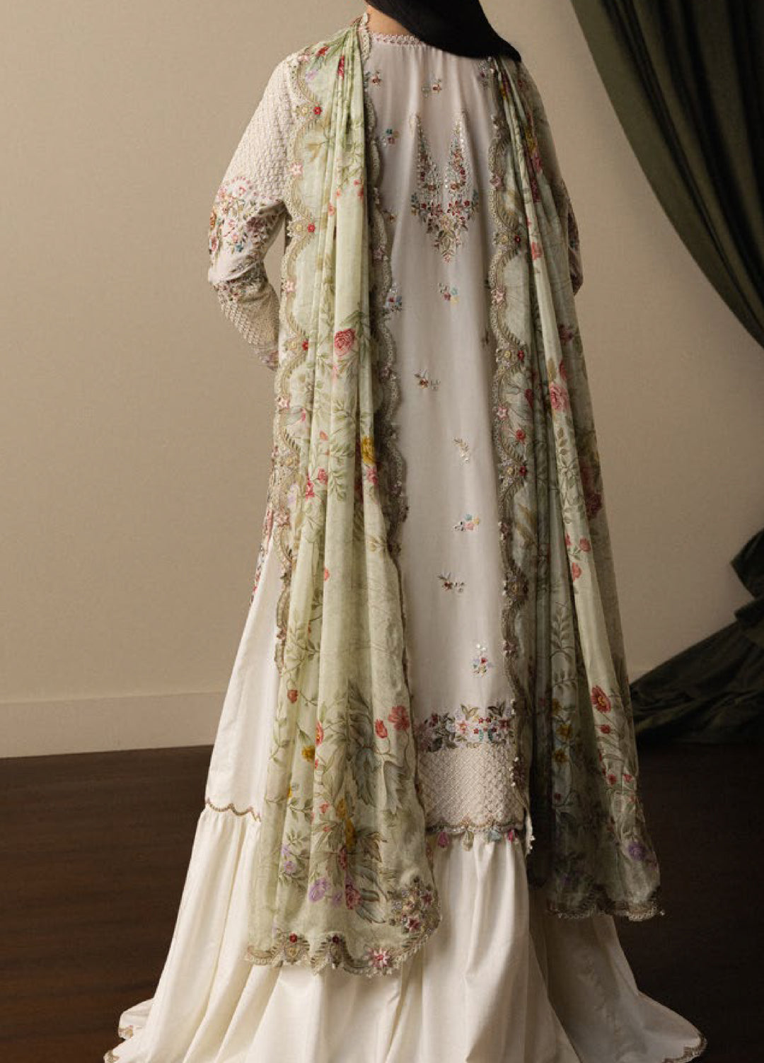 Satori by Zara Shahjahan Unstitched Embroidered Lawn 3 Piece Suit ZS26USL D-5 SHIORI - Summer Collection