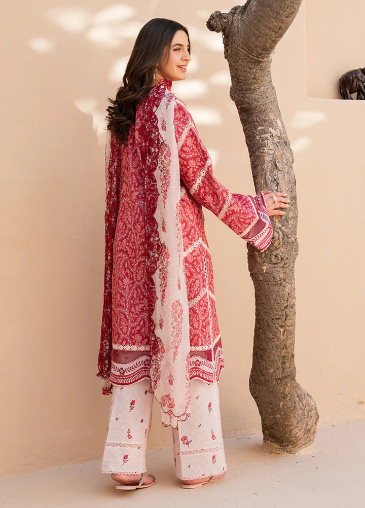 Summer in Bloom By Roheenaz Unstitched Printed Lawn 3 Piece Suit RN26USBL 32B Petaline Dream - Festive Collection